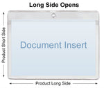 ChanCam vinyl sleeve, open long side, hanging document holder, insert size: 4 1/4 x 2 5/8, product size: 4 1/2 x 3 3/8, package quantity 250, 7.5 mil clear vinyl