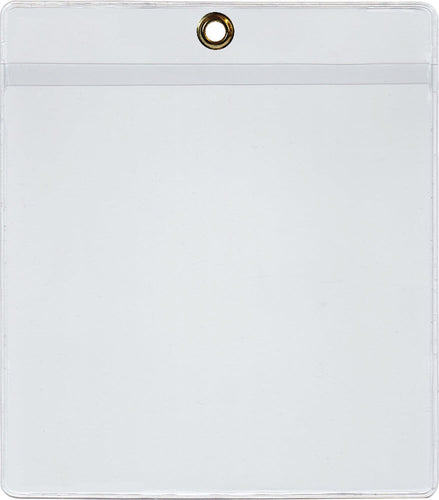 Vinyl Job Ticket Holder wBrass Eyelet 3 3/8 x 5 Short opens from.351ea ...